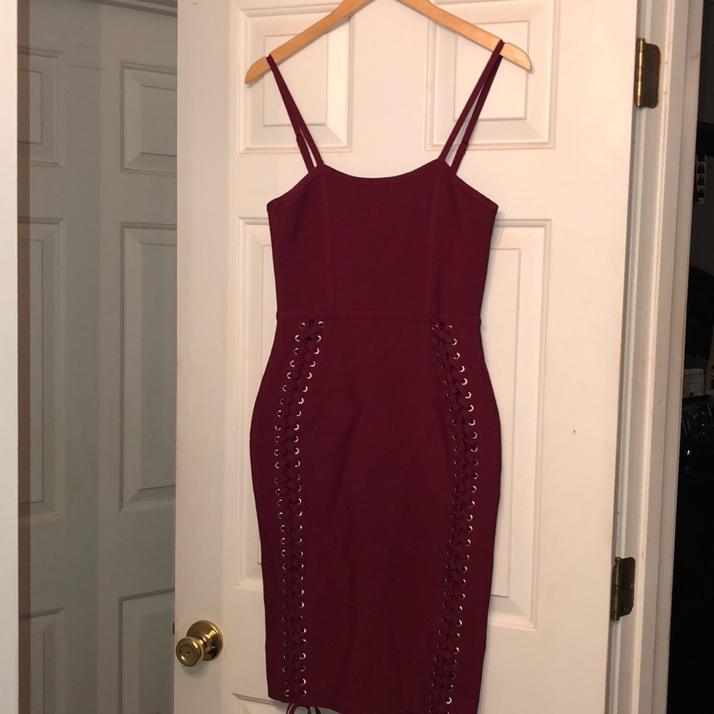 Cranberry bandage dress
